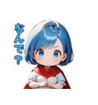 ドタバタ青髪ガール（個別スタンプ：31）