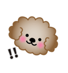 ワンコスタンプ♪トイプードル茶（個別スタンプ：11）