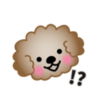 ワンコスタンプ♪トイプードル茶（個別スタンプ：12）