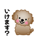 ワンコスタンプ♪トイプードル茶（個別スタンプ：19）