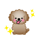 ワンコスタンプ♪トイプードル茶（個別スタンプ：33）