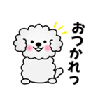 ずっと使えるワンコスタンプ♪トイプードル（個別スタンプ：6）