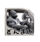ゴリラ×軽トラ！3Dリアル（個別スタンプ：19）