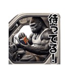 ゴリラ×軽トラ！3Dリアル（個別スタンプ：34）