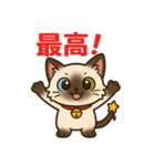 感謝を伝えるシャム猫ニャン太郎（個別スタンプ：11）