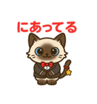 感謝を伝えるシャム猫ニャン太郎（個別スタンプ：21）