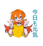 ポップな女の子の毎日挨拶♡（個別スタンプ：4）