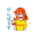 ポップな女の子の毎日挨拶♡（個別スタンプ：6）