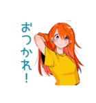ポップな女の子の毎日挨拶♡（個別スタンプ：10）