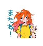 ポップな女の子の毎日挨拶♡（個別スタンプ：12）