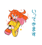 ポップな女の子の毎日挨拶♡（個別スタンプ：13）
