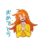 ポップな女の子の毎日挨拶♡（個別スタンプ：15）