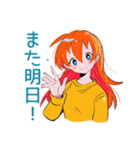 ポップな女の子の毎日挨拶♡（個別スタンプ：40）