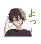 黒猫系男子★毎日あいさつ（個別スタンプ：3）