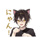 黒猫系男子★毎日あいさつ（個別スタンプ：4）