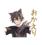 黒猫系男子★毎日あいさつ（個別スタンプ：18）