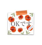 書き込める♥お花のメモ用紙フレーム（個別スタンプ：7）
