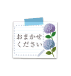 書き込める♥お花のメモ用紙フレーム（個別スタンプ：16）