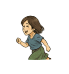 田舎の叔母さん「ありがとう」色々スタンプ（個別スタンプ：40）