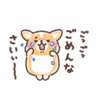 まるまるコーギー 3歳児（個別スタンプ：38）