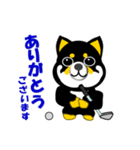 黒い豆しば犬のゴルフ（個別スタンプ：29）