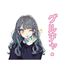 おしゃれJKのグルチャでおしゃべり（個別スタンプ：1）