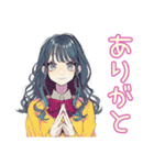 おしゃれJKのグルチャでおしゃべり（個別スタンプ：3）