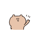 biepo ゆーるずのリアクション くまさん（個別スタンプ：3）