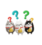 動く 3D三匹の擦れねこ2（個別スタンプ：10）