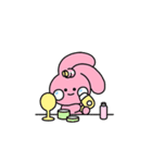 元気いっぱいの彼女・PINK（個別スタンプ：13）