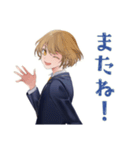 王子系女子高生★出欠連絡網（個別スタンプ：33）