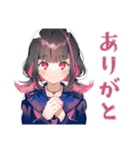 制服の女の子★放課後カフェ（個別スタンプ：8）