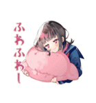 制服の女の子★放課後カフェ（個別スタンプ：12）