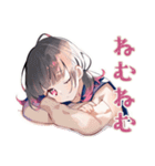 制服の女の子★放課後カフェ（個別スタンプ：19）
