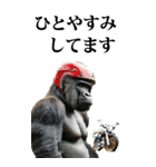 ツーリング☆ゴリラ【BIG】（個別スタンプ：26）
