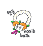 旅人ベベニャン (韓国語 -インドネシア語)6（個別スタンプ：13）