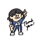 ジャージのA組のスタンプ（個別スタンプ：35）