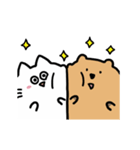 動く！たぷたぷビーバーとまるころねこ（個別スタンプ：21）