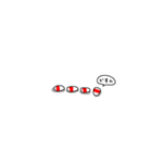 【動く】小さめ赤べこスタンプ（個別スタンプ：10）