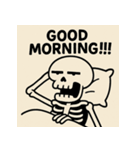 ゆる〜いガイコツくん（個別スタンプ：1）