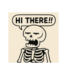 ゆる〜いガイコツくん（個別スタンプ：2）