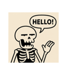 ゆる〜いガイコツくん（個別スタンプ：3）