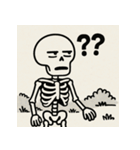 ゆる〜いガイコツくん（個別スタンプ：8）