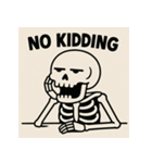 ゆる〜いガイコツくん（個別スタンプ：10）