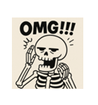 ゆる〜いガイコツくん（個別スタンプ：11）