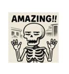ゆる〜いガイコツくん（個別スタンプ：12）