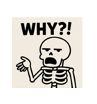 ゆる〜いガイコツくん（個別スタンプ：13）