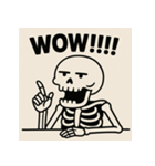 ゆる〜いガイコツくん（個別スタンプ：14）