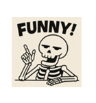 ゆる〜いガイコツくん（個別スタンプ：15）