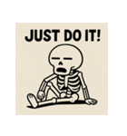 ゆる〜いガイコツくん（個別スタンプ：18）